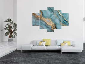 Obraz - Tyrkysový mramor (150x105 cm)