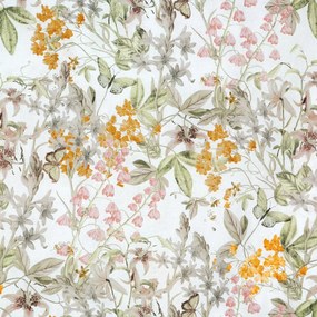 RENFORCÉ OBLIEČKY PAULA 140X200 CM, 1 KS 70X80 CM KVETY
