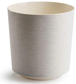 PLASTOVÝ KVETINÁČ ALOE TX 19,5X20 CM KRÉMOVÁ