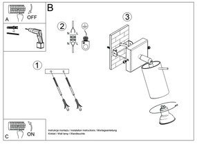 Sollux SL.1494 - Nástenné bodové svietidlo RING 1xGU10/10W/230V krémová