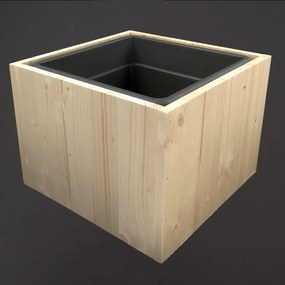 AMADEA Drevený obal s kvetináčom, 27x27x20cm Český výrobok