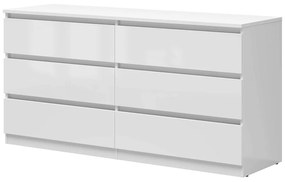 Komoda BRW Tetrix 4 (lesk biely) . Vlastná spoľahlivá doprava až k Vám domov. 1098482
