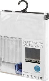 ZÁCLONA NA KRÚŽKOCH CASSIE 300X150 CM BIELA