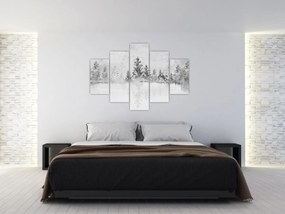 Obraz - Jelene pri jazere (150x105 cm)