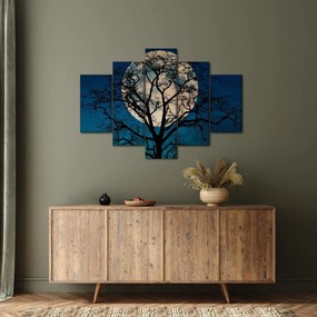 Obraz stromu so splnom (150x105 cm)