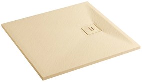 Erga Hyper, SMC sprchová vanička 120x90x2,6 cm + sifón, béžová matná, ERG-V06-SMC-9012S-BG