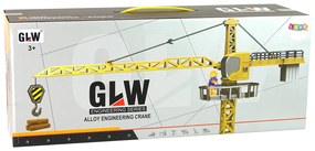 Lean Toys Stavebný žeriav 95cm - žltý