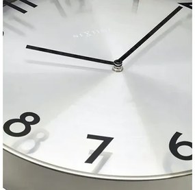 Nástenné hodiny NeXtime Reflection Ø40 cm strieborné