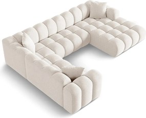 Krémová ženilková rohová pohovka (ľavý roh/do tvaru "U") Treno – Cosmopolitan Design