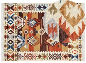 Vlnený kelímový koberec 160 x 230 cm viacfarebný VOSKETAP Beliani