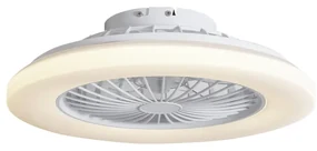 Stropný ventilátor biely 48,5 cm vrátane LED stmievateľný s diaľkovým ovládaním - Clemo
