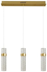 LED luster na lanku LAGOS LED/24W/230V zlatý