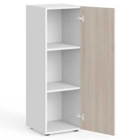 Stredná skriňa Manager 39,9 x 42,2 x 119,5 cm, pravá, agát svetlý / biela