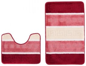 Sada kúpeľňových koberčekov MULTI B5016 grécky, červený