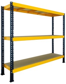 Trestles Nekonečný priemyselný regál 2200x2200x800, 3 police Farba: žltá a čierna