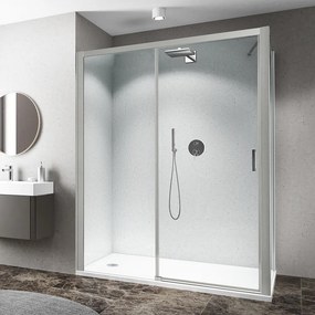Roth Obdĺžnikový sprchový kút CI D2L(R)+CI FXP, brillant - bez vaničky ROTH-Variant: dvere: 160 cm, bočná stena: 75 cm - (CI D2R/1600_CI FXP/750), RO…