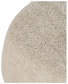 Béžový taburet z textílie buklé – Ixia