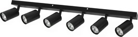 Toolight Toolight, JNH031-6C, stropné bodové svietidlo, 6× GU10, 75 cm, čierna, OSW-56220