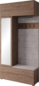 Šatníková skriňa so sedadlom do predsiene 115 cm Tejo orech Villa