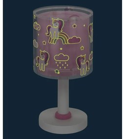 Dalber 41591N - LED detská lampička UNICORNS 1xG4/4W/230V ružová
