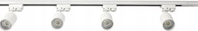 LED koľajnica 2m + 4x GU10 bodové žiarovky - sada