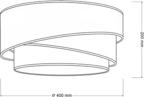 Brilagi - Stropné svietidlo TRIO 1xE27/60W/230V pr. 40 cm hnedá/béžová/biela