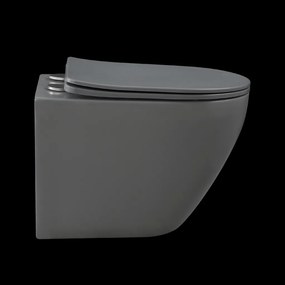 Invena Tavro, závesná misa 490x360x350 mm + WC sedadlo, QFS, šedá, INV-CE-71-007-Y