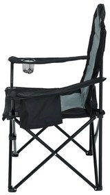 Kempingová židle FOTYN černo-šedá