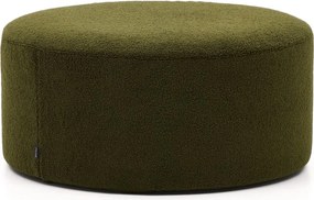 Zelený taburet z textílie buklé Kaeli – Kave Home