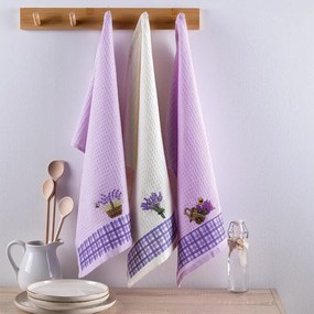 Sada vaflových utierok LEVANDUĽA 3 ks