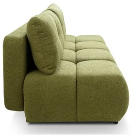 Rozkladacia trojmiestna pohovka NUORO so úložným priestorom, zelená