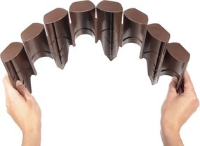 Záhradná palisáda Oggy terakota 250cm