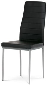 BONTEC Jedálenská stolička, čierna, ekokoža, DCL-377 BK Farba: Čierna