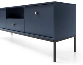 Televizní stolek Mono II 154 cm modrý/černý
