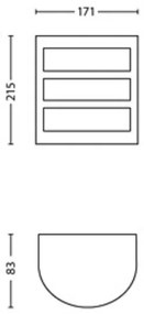 Philips - LED Vonkajšie nástenné svietidlo PYTHON LED/3,8W/230V IP44