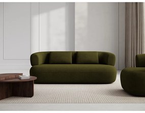 Zelená pohovka z textílie bouclé 178 cm Jenny – Micadoni Home