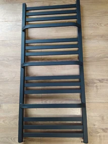 Regnis LOX DUO, vykurovacie teleso 530x1800mm, 765W, čierna matná, LOXDUO1810/540/D50/LG/BLACK