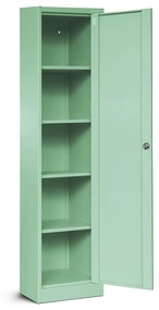 Vysoká kancelárska skriňa ALEX, 450 x 850 x 400 mm, Fresh Style: pastelovo zelená