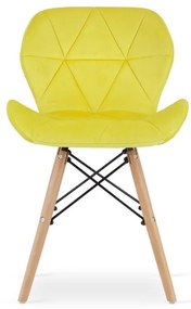 Set dvoch jedálenských stoličiek LAGO žlté (2ks)
