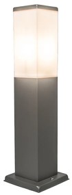 Moderná vonkajšia stožiarová žiarovka tmavošedá 45 cm IP44 - Malios