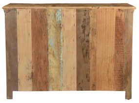 furniture-nabytek.cz - Masívna komoda Perth z recyklovaného dreva, lakovaná, biela/barevná – 125×42×90 cm