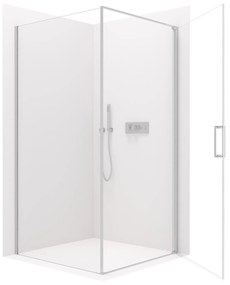 Cerano Porte, 1-krídlový sprchovací kút 100x70 cm, 8mm číre sklo, chrómový profil, CER-CER-413519