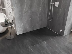 Mexen Lunar L, sprchová stena pravá 70 x 200 cm, 8mm číre sklo, biely profil, 830L-070-000-20-00-P