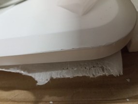 AKCIA Biely jedálenský stôl BERGEN 120x80 cm II. akosť