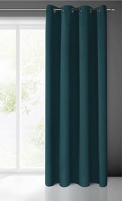 ZATEMŇOVACÍ ZÁVES NA KRÚŽKOCH BLACKOUT 135X250 CM TMAVÁ TYRKYSOVÁ