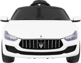 Ramiz Elektrické autíčko Maserati Ghibli na akumulátor biele + diaľkové ovládanie