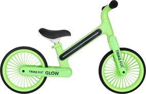 KIK Trike Fix Glow detský bežecký bicykel s RGB LED, neónovo zelený