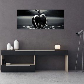 Obraz čierneho jablká (120x50 cm)