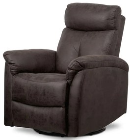 BONTEC Polohovacie kreslo, hnedá, látka vintage, TV-333 BR3 Farba: Hnedá