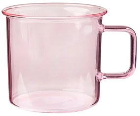 Hrnček Glass 0,35l, ružový